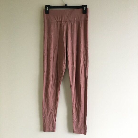 ASOS HIGH RISE LEGGINGS TIGHT SIZE 6 Brown‎ Elastic Waist Cropped Pants - Picture 1 of 10